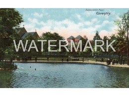 COVENTRY SWANSWELL POOL OLD COLOUR POSTCARD WARWICKSHIRE - Coventry