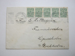 1914 , Brief  Nach Schweden - Lettres & Documents