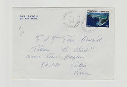 Polynésie Française - Sur Lettre//N° 191  24/3/1983 BORA BORA ILES-SOUS -LE VENT POUR PERTUIS - Sonstige & Ohne Zuordnung