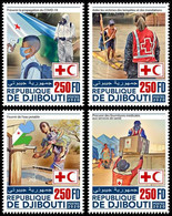 DJIBOUTI 2020 - Red Cross, COVID-19, 4v. Official Issue [DJB200515a] - Malattie
