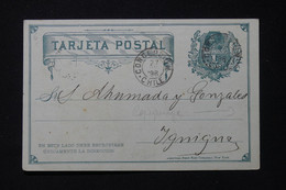 CHILI - Entier Postal De Concepcion  Avec Repiquage Au Verso Pour Ignigne En 1896  - L 87822 - Chile