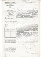 1857 PARIS - CARMIER LIEUTENANT COLONEL INFANTERIE CAMPAGNE D ESPAGNE - SIGNE PAR A. PETITET CONSEILLER D ETAT - PENSION - Documents