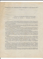 1918 PARIS - MINISTRE INSTRUCTION ET BEAUX ARTS POUR RECTEURS INSPECTEURS D ACADEMIE - DOCUMENT DE 4 PAGES - Documents Historiques
