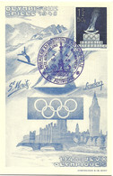 Carte Maximum - Austria Autriche - Carte Maximum Jeux Olympiques Londres London 1948 Olympic Games - Zomer 1948: Londen