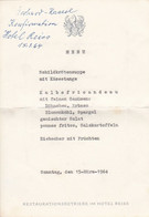 Menükarte Hotel Reiss - Kassel - Kommunion - 1964 (54345) - Menus