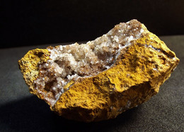 Hemimorphite On Limonite Matrix ( 5 X 3 X 2.5 Cm)  San Benedetto Mine, Iglesias -  Sardinia, Italy - Minerals