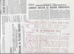 1904 WASHINGTON - WINTER ARMORY BUILDING - DEVENIR INDEPENDANT - LOT DE 4 DOCUMENTS - Publicidad