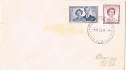39298. Carta CHRISTCHURCH (New Zealand) 1953. Stamps Royal Visit - Cartas & Documentos