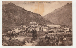 [20] [2B] Haute Corse/ CORTE-LA VILLE ET LA RIVIERE--CIRCULEE 15/6/31 Verso Altéré - Corte