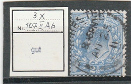GB 1911: 2 1/2 D Harrison, Perf. 14, Shade Dull Blue, Used; S.G.-sp. M17(2)         O - Oblitérés