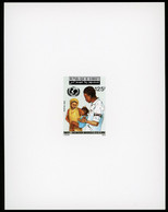 DJIBOUTI Epreuve De Luxe Sur Papier Glacé N° 642 Vaccination Universelle UNICEF (1988) - UNICEF