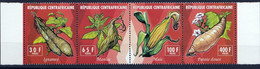 4 Timbres Neufs ** En Parfait état République Centrafricaine Légumes - Vegetables