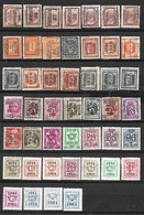 Begique 46 Timbres Préoblitérés Classés Par Année - Other & Unclassified