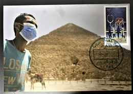 Egypt 2020 Anti-Coronavirus COVID-19 Maximum Card - Lettres & Documents