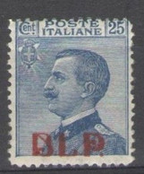 REGNO 1922-23 B.L.P 25 C. SASSONE N. 8 ** MNH - Stamps For Advertising Covers (BLP)
