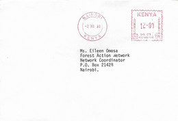 Kenya 1998 Nairobi Meter Neopost “Frankmaster 305” N720 EMA Domestic Cover - Kenya (1963-...)