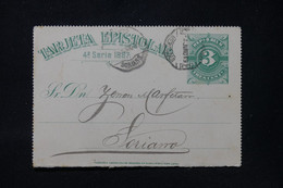 URUGUAY - Entier Postal De Mercedes Pour Soriano En 1889 - L 87961 - Uruguay