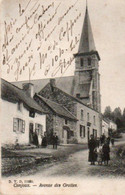 Conjoux  Avenue Des Grottes Animée Circulé En 1907 - Ciney