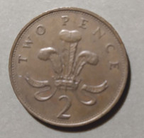 1988 - GRAN BRETAGNA  -  MONETA DEL VALORE:  2 PENCE - USATA - 2 Pence & 2 New Pence