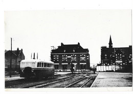 ALBERT (80) Photographie Format Cpa Autorail De Dion En Gare Vers 1950 - Albert