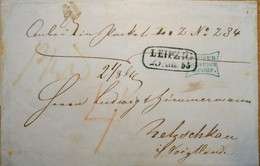 1853, Paketbegleitung Ab LEIPZIG Nach Netzschau - Saxony