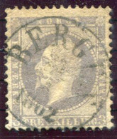 NORWAY 1857 King Oscar 3 Sk.   Fine Used..   Michel 3 - Usados