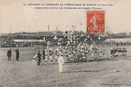 SOUVENIR DU CONCOURS DE GYMNASTIQUE DE NANTES(1er Aout 1909). - Fédération Sportive Des Patronages De France - Gymnastiek