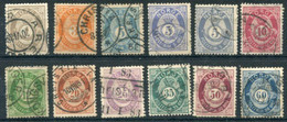 NORWAY 1877-79 Posthorn Definitive Set  Used.  Michel 22-31 - Oblitérés