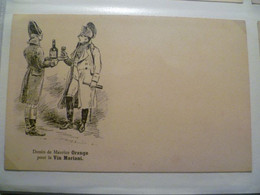 Carte Postale Ancienne Publicitaire / Le Vin MARIANI  / Illustration Maurice ORANGE / Napoléon Bonaparte - Werbepostkarten