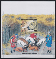 2006.714 CUBA MNH 2006 IMPERFORATED PROOF UNCUT PERROS DOG ANIMALES SERVICIO DEL HOMBRE. - Non Dentelés, épreuves & Variétés