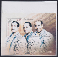 2007.689 CUBA MNH 2007 IMPERFORATED PROOF UNCUT EL SON TRIO MATAMOROS SINGER MUSIC. - Sin Dentar, Pruebas De Impresión Y Variedades