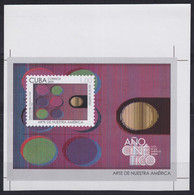 2009.424 CUBA MNH 2009 IMPERFORATED PROOF UNCUT AMERICA ART AÑO CINETICO. - Ongetande, Proeven & Plaatfouten