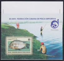 2009.427 CUBA MNH 2009 IMPERFORATED PROOF UNCUT SPORTING FISHING FISH PECES. - Imperforates, Proofs & Errors