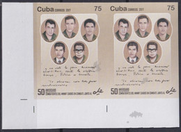 2017.292 CUBA MNH 2017 IMPERFORATED PROOF 50 ANIV CHE PARTNER DEAD IN BOLIVIA. - Ongetande, Proeven & Plaatfouten