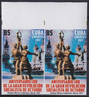 2017.294 CUBA MNH 2017 IMPERFORATED PROOF CENT OF RUSSIA REVOLUTION LENIN - Imperforates, Proofs & Errors
