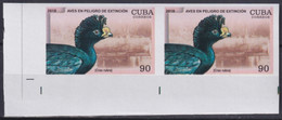 2018.202 CUBA MNH 2018 IMPERFORATED PROOF 90c BIRD ENDANGERED AVES PAJAROS. - Non Dentelés, épreuves & Variétés