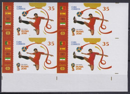 2018.215 CUBA MNH 2018 IMPERFORATED PROOF 35c RUSSIA WORLD SOCCER CHAMPIONSHIP. - Sin Dentar, Pruebas De Impresión Y Variedades