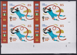 2018.219 CUBA MNH 2018 IMPERFORATED PROOF 85c RUSSIA WORLD SOCCER CHAMPIONSHIP. - Imperforates, Proofs & Errors