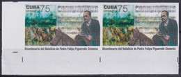 2018.228 CUBA MNH 2018 IMPERFORATED PROOF 75c 200 ANIV PEDRO FIGUEREDO HIMNO - Imperforates, Proofs & Errors