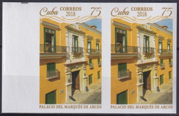 2018.234 CUBA MNH 2018 IMPERFORATED PROOF PALACIO MARQUES DE ARCOS PALACE BUILDING. - Imperforates, Proofs & Errors