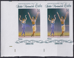 2018.236 CUBA MNH 2018 IMPERFORATED PROOF 50c BALLET NACIONAL RITMICAS. - Imperforates, Proofs & Errors