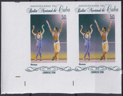 2018.236 CUBA MNH 2018 IMPERFORATED PROOF 50c BALLET NACIONAL RITMICAS. - Geschnittene, Druckproben Und Abarten