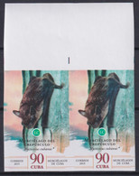 2019.201 CUBA MNH 2019 IMPERFORATED PROOF 90c MURCIELAGO BAT. - Non Dentellati, Prove E Varietà