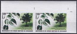 2019.206 CUBA MNH 2019 IMPERFORATED PROOF 30c MARTI TREE ARIGUANABO CAGUAIRAN. - Imperforates, Proofs & Errors