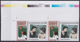 2019.214 CUBA MNH 2019 IMPERFORATED PROOF 90c CINEMA MOVIE ERNESTO DARANAS CONDUCTA. - Ongetande, Proeven & Plaatfouten