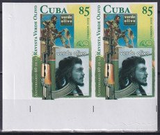 2019.226 CUBA MNH 2019 IMPERFORATED PROOF 85c ERNESTO CHE GUEVARA REVISTA VERDE OLIVO. - Non Dentelés, épreuves & Variétés