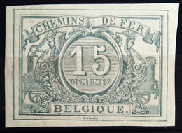 BELGIQUE                       CHEMIN DE FER     N° 8  Non Dentelé                       NEUF* - Neufs