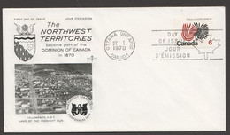 1970  Northwest Territories Centennial  Sc 506  RoseCraft Cachet - 1961-1970