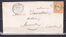 D 125 / NAPOLEON N° 13 SUR LETTRE - 1853-1860 Napoléon III