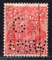Australia 1915 -1923 - King George V - Two Pence - Perfin - Perforadas